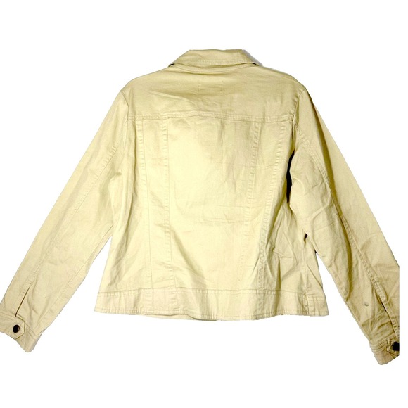 AMI Womens Jacket XL Khaki Vintage Braided Boho Cowgirl Western Aztec Y2K - Picture 4 of 9